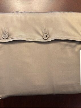 Cozy earth bamboo duvet cover in walnut   NWT